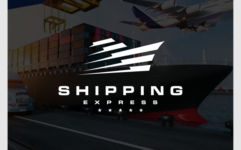 Logo Express d'expédition de navire