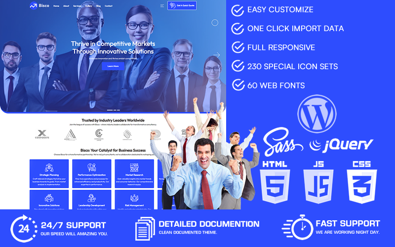 Bisco – Üzleti tanácsadás WordPress téma