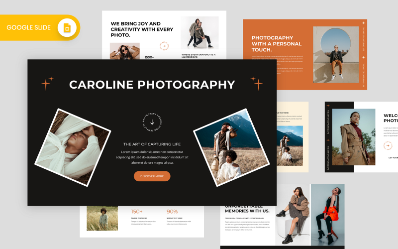 Caroline - Fotoğrafçılık Google Slayt Şablonu