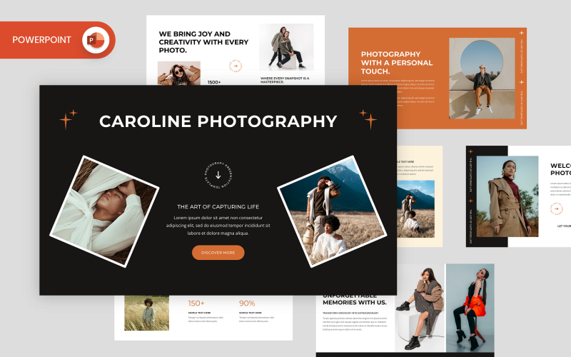 Caroline - Modello PowerPoint di fotografia