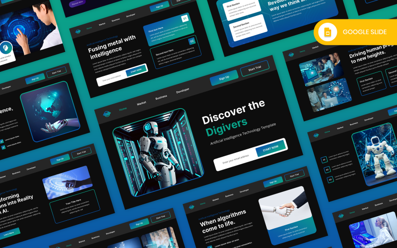 Digivers – Искусственный интеллект Google Slide