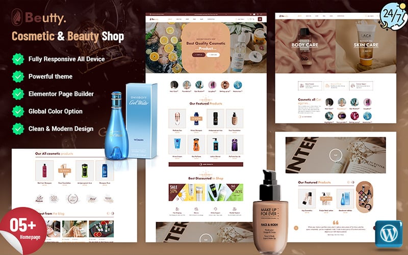 Beutty – Thème WordPress cosmétique et beauté