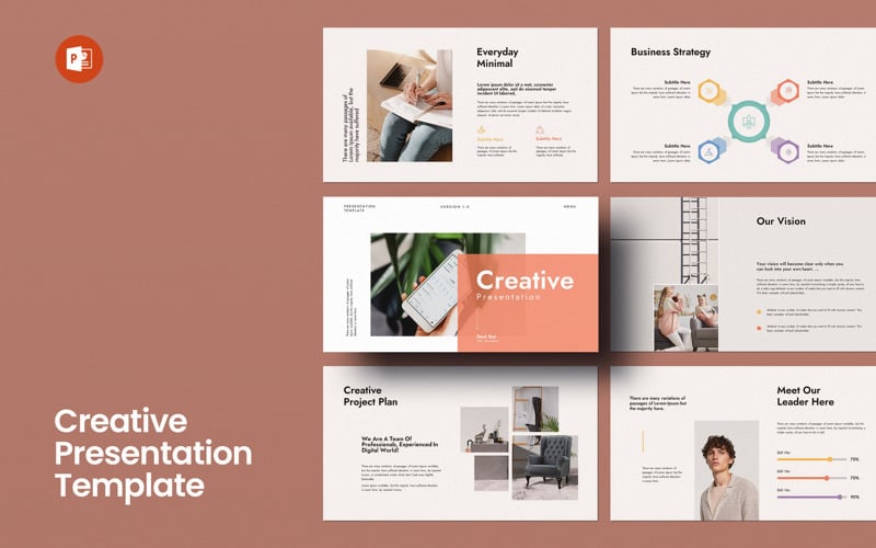 Креативная презентация Шаблон макета PowerPoint