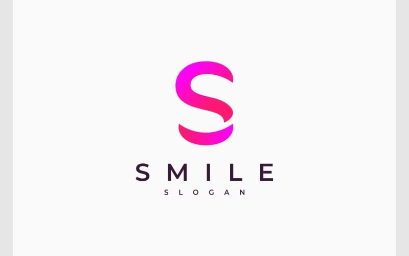 Letter S Smile Happy Logo