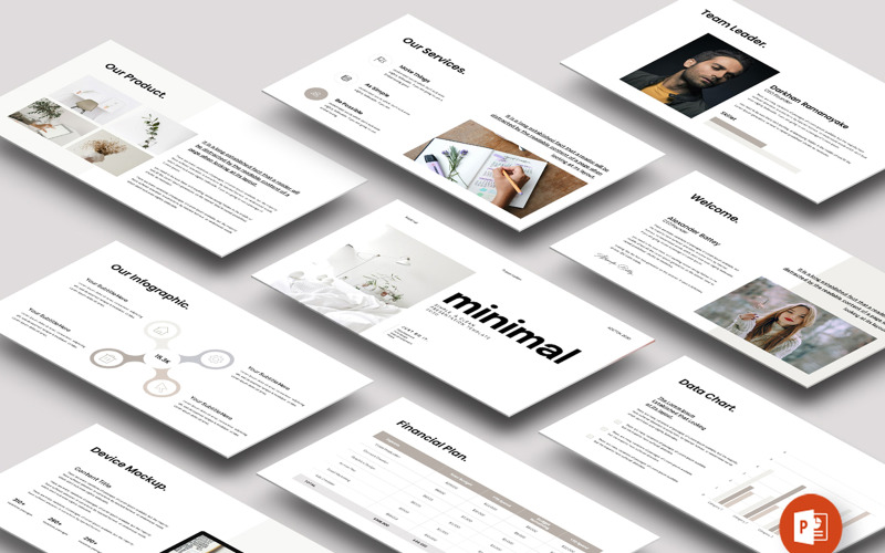 Minimale presentatie-indelingssjabloon