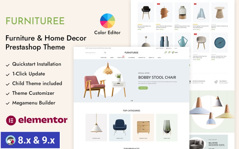 Furnituree - Furniture & Home Decore Store Prestashop Responsive Theme