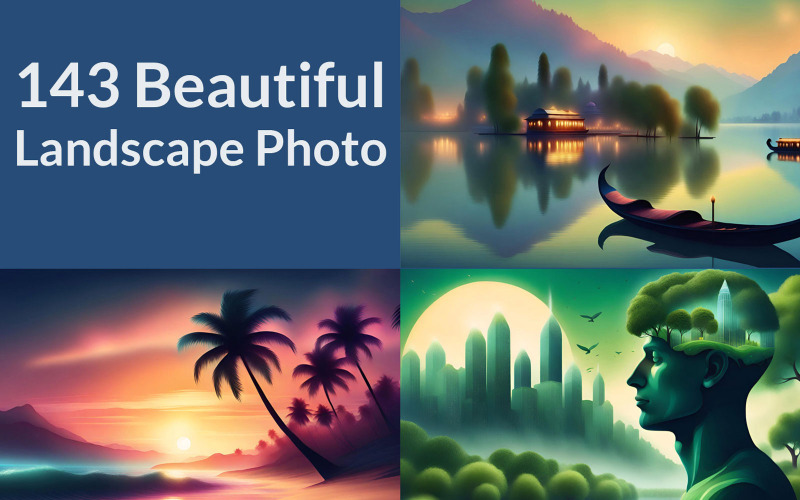 143 Pacote de fotos de belas paisagens
