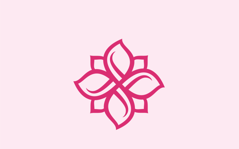 Šablona návrhu s abstraktní květina vektorové logo