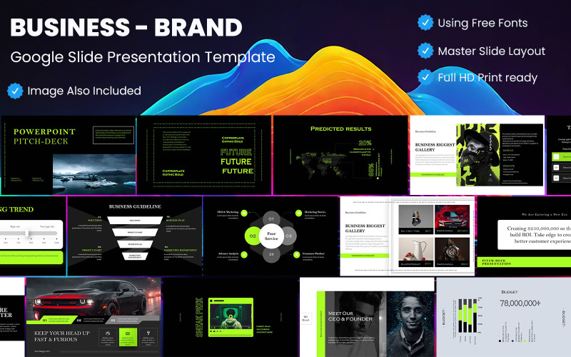 Бізнес-брендовий шаблон презентації Google Slide