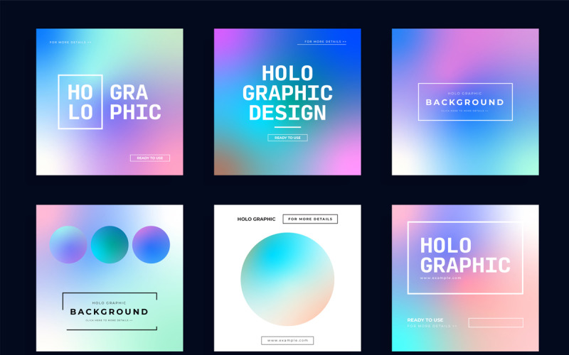 Holo Background Social Media Post