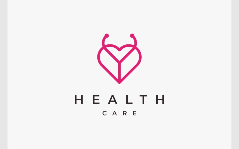 Logo de soins médicaux stéthoscope