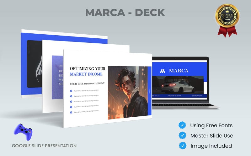 Marca Deck Google 幻灯片演示模板