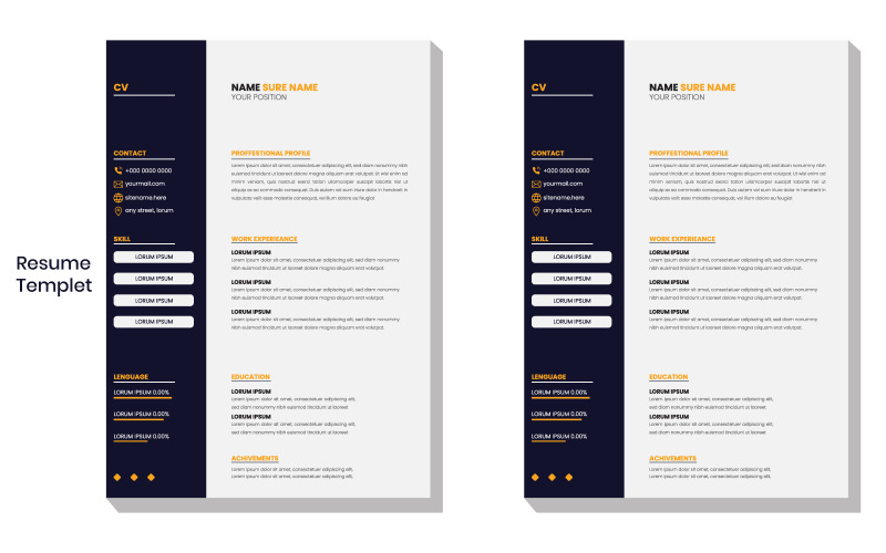 Modern Official Resume templet design