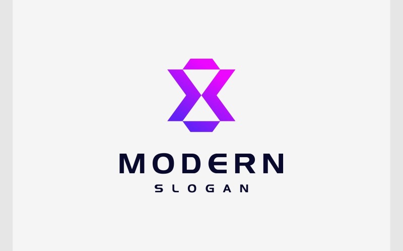 Logo monogramma moderno lettera X