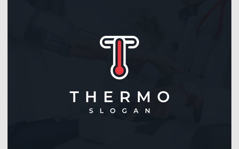 Logotipo De Termómetro Letra T