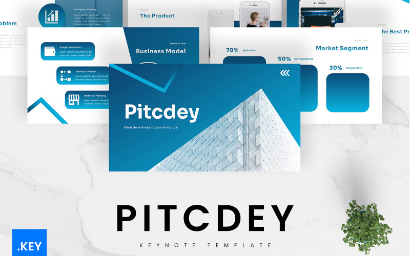 Pitcdey – Pitch Deck Keynote Template