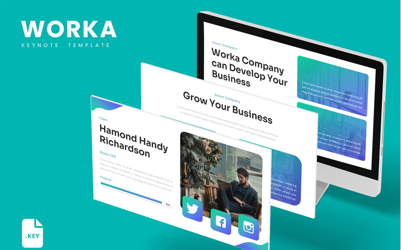 Worka – Keynote-Vorlage für SEO-Marketing