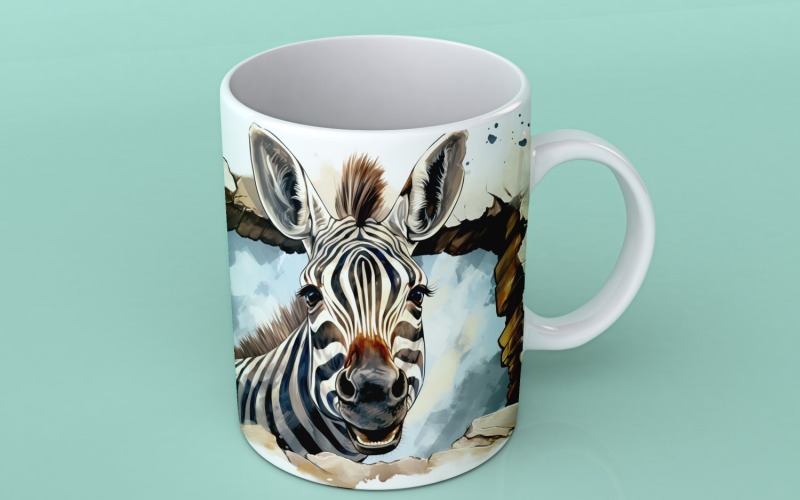 zebra zabawna głowa zwierzęcia zerkająca na białym tle 7
