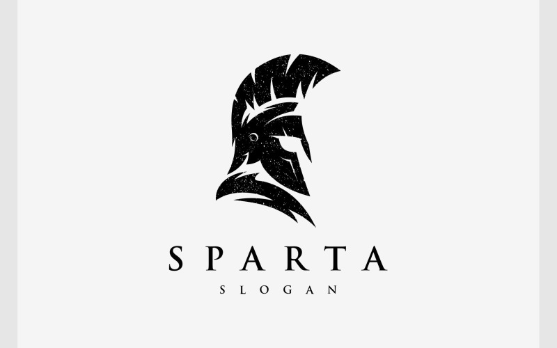 Логотип спартанского воина-гладиатора Спарты