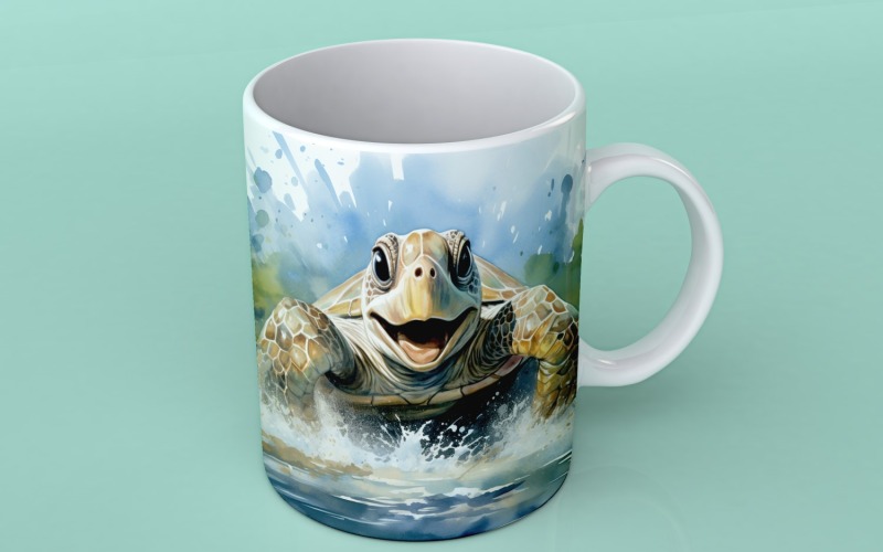 schildpad grappige dierenkop gluren op witte achtergrond 2