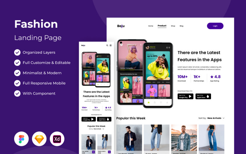 Baju - Página inicial de moda V2