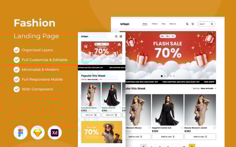 Urban - Fashion Landing Page