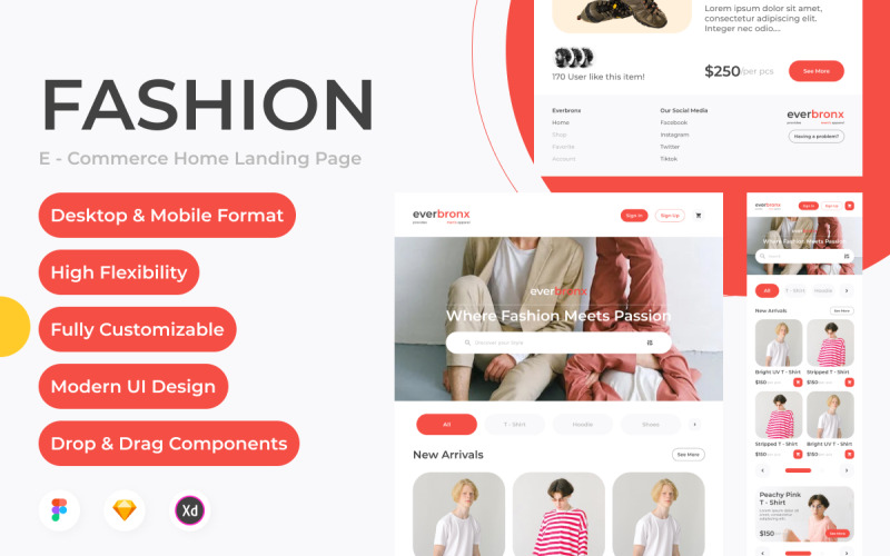 Everbronx – Startseite der Website