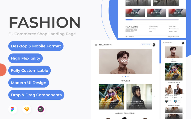 Fela Cloth's - Website Home Landing Page V2