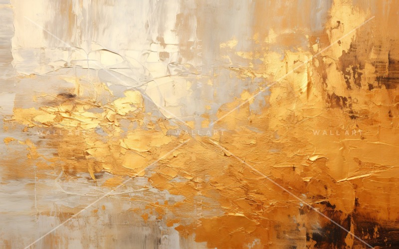 Golden Foil Art Abstract Expressions 9.