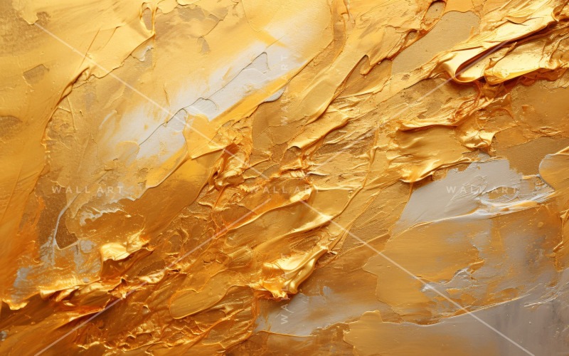 Golden Foil Art Abstract Expressions 30