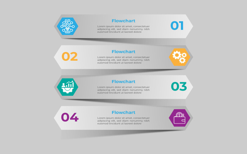 Design de elemento infográfico de estatística de estilo quadrado vetorial.