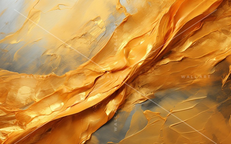 Elegante Wandkunst mit goldener Folie 61