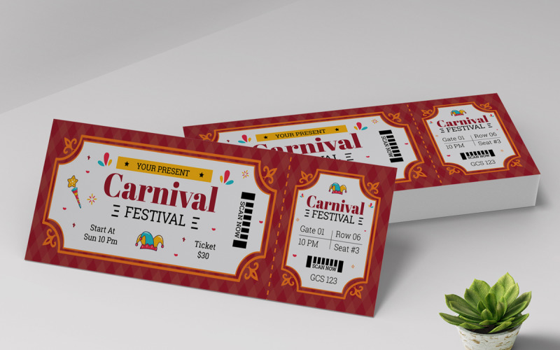 Šablona návrhu karnevalového festivalu