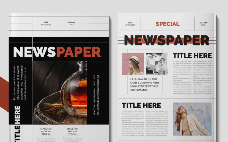 InDesign hírlevél sablon