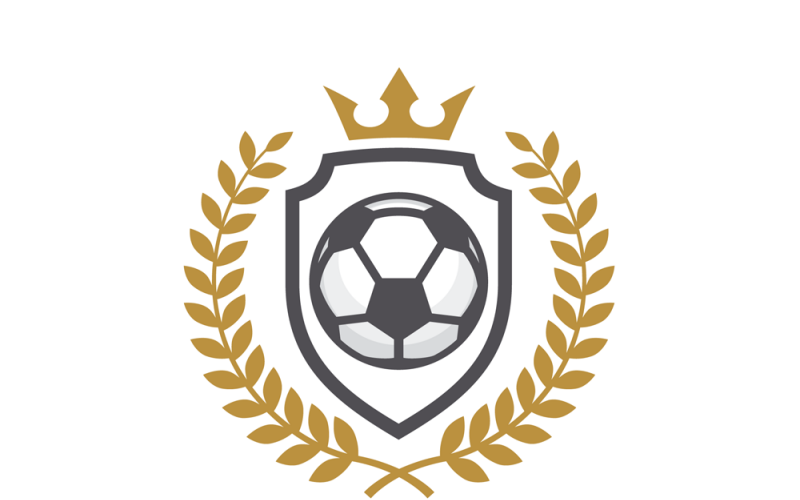 Labdarúgás foci logo tervezősablon