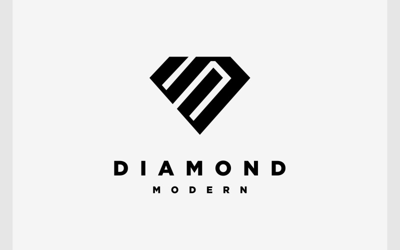 Logotipo de joias com diamantes letra S