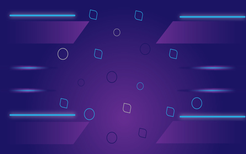 Design de fundo vetorial simples estilo neon.