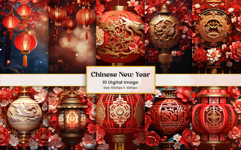 Kinesiskt nyår drakebakgrund
