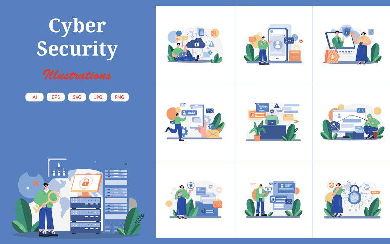 M492_Cyber Security-illustratiepakket