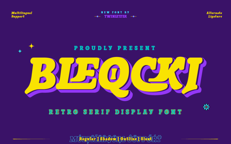 Bleqcki – czcionka szeryfowa