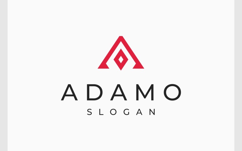 Letter A eenvoudig monogram-logo