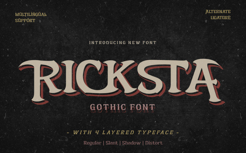Ricksta - готичний шрифт Blackletter