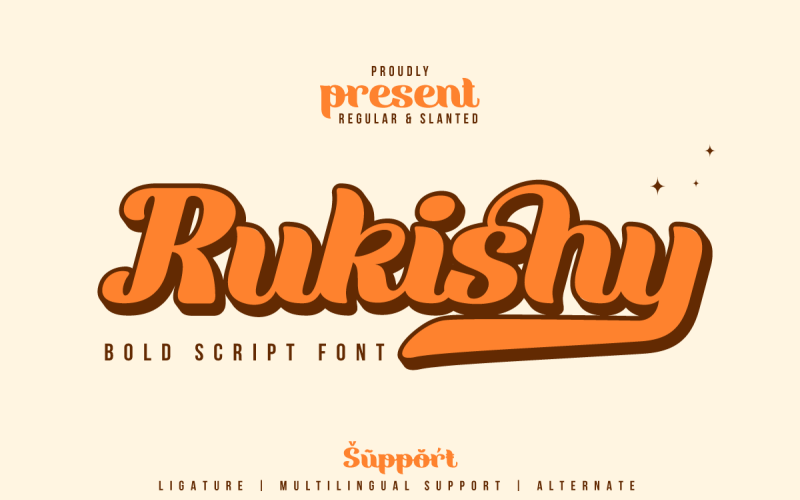 Rukishy – pogrubiona czcionka