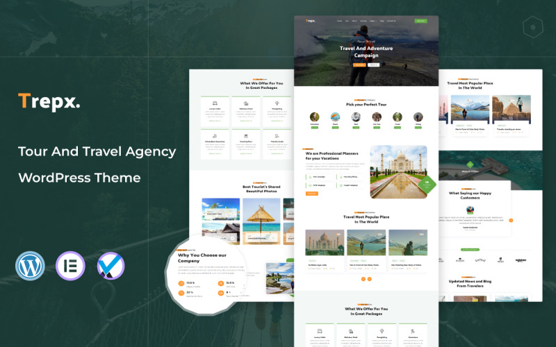 Trepx – тема WordPress для турів і туристичних агентств