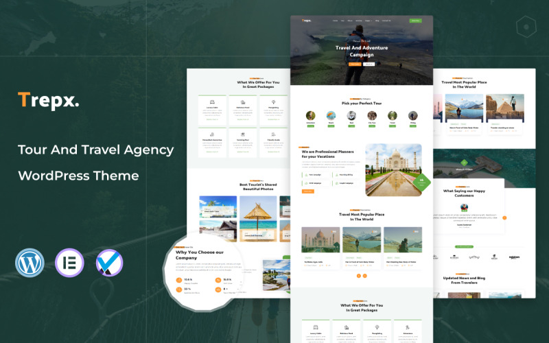 Trepx – WordPress-Theme für Reise- und Reisebüros