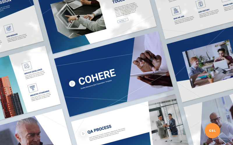 Cohere - Modello di presentazione per il controllo della qualità di Presentazioni Google