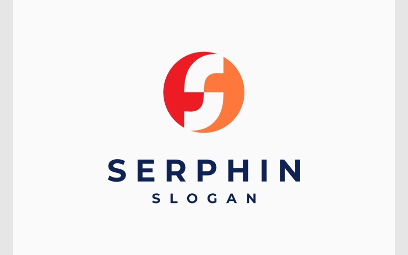 Lettre S Logo Simple Cercle Moderne