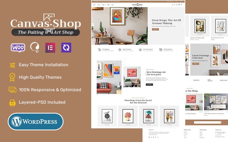 CanvasArt - WooCommerce Crafted Theme For Painting, Art & Crafts