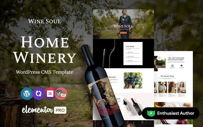 Winesoul - Tema Elementor WordPress per vino e cantina