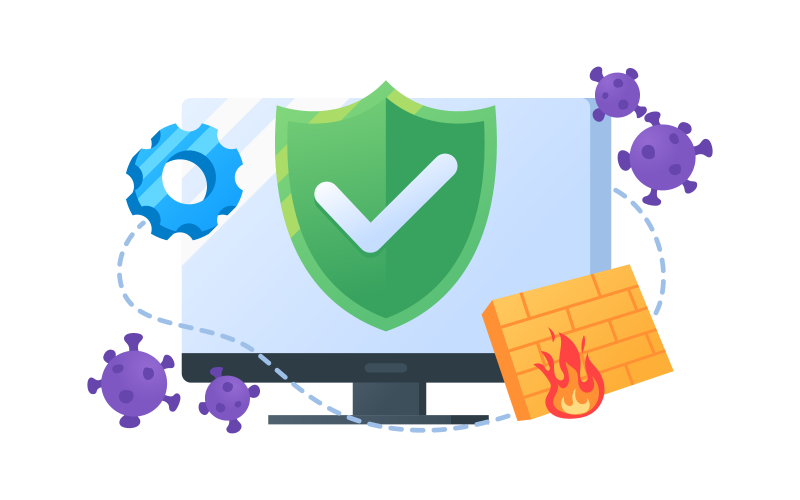 Antivirus Vector Illustration #381809 - TemplateMonster